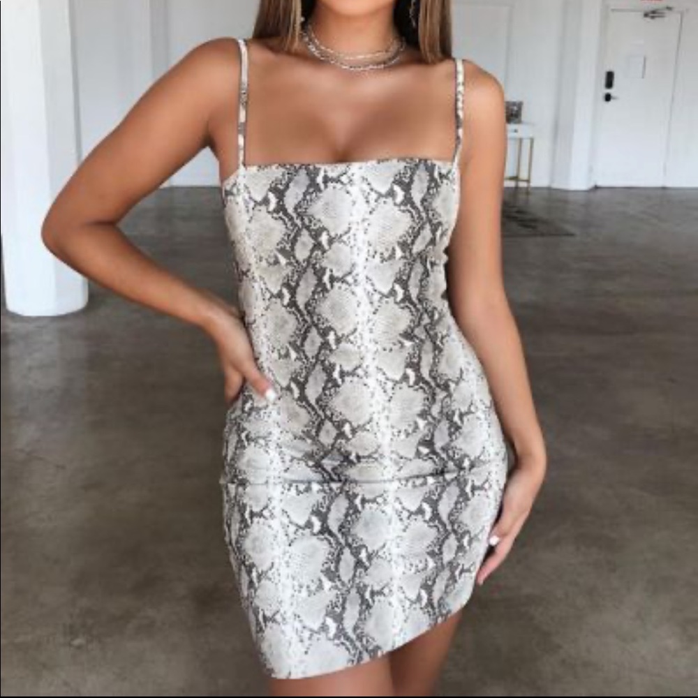 Snakeskin dress